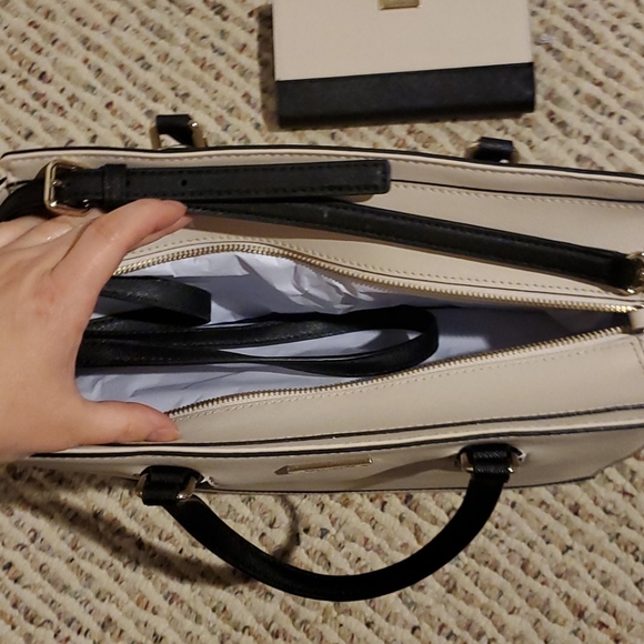 Kate Spade 'Hadlee' Leather Satchel & wallet - Picture 7 of 8